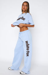 From The Archives Allora Wide Leg Sweatpants Blue