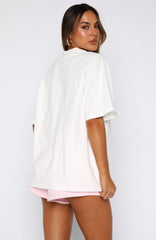 Permanent Love Oversized Tee White
