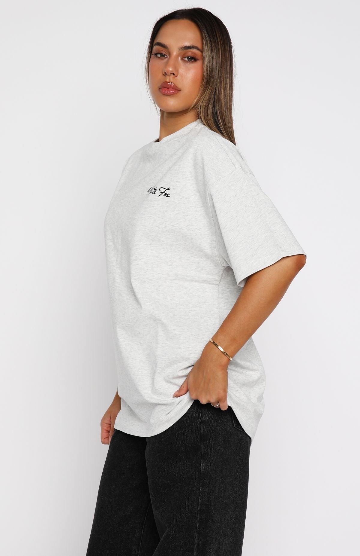 Creative Studios Oversized Tee Grey Marle
