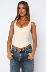 Staring At You Bustier Cream