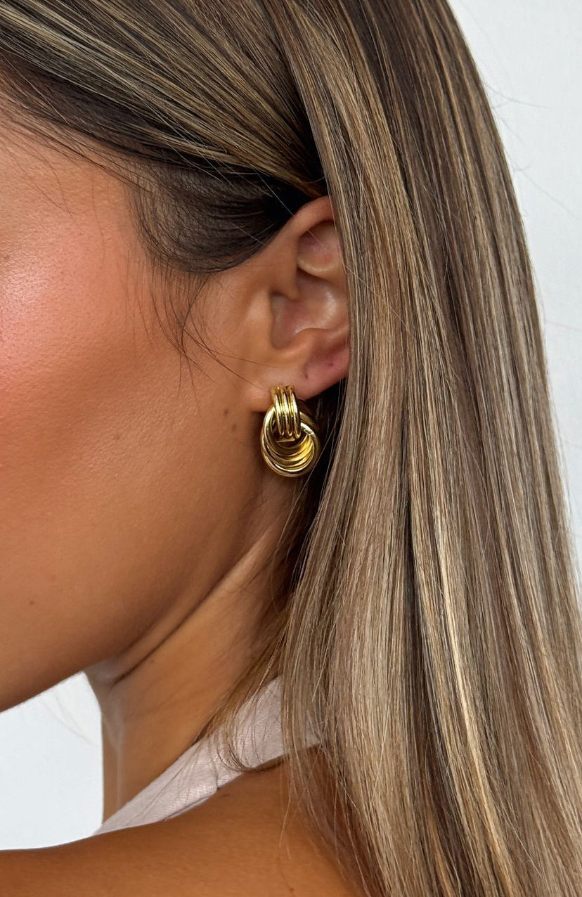 William Earrings Gold