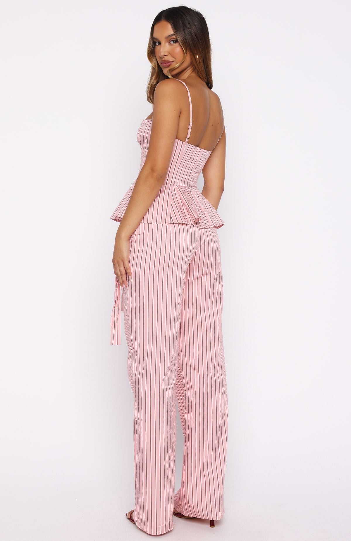 Tempt Me Not Pants Pink Stripe