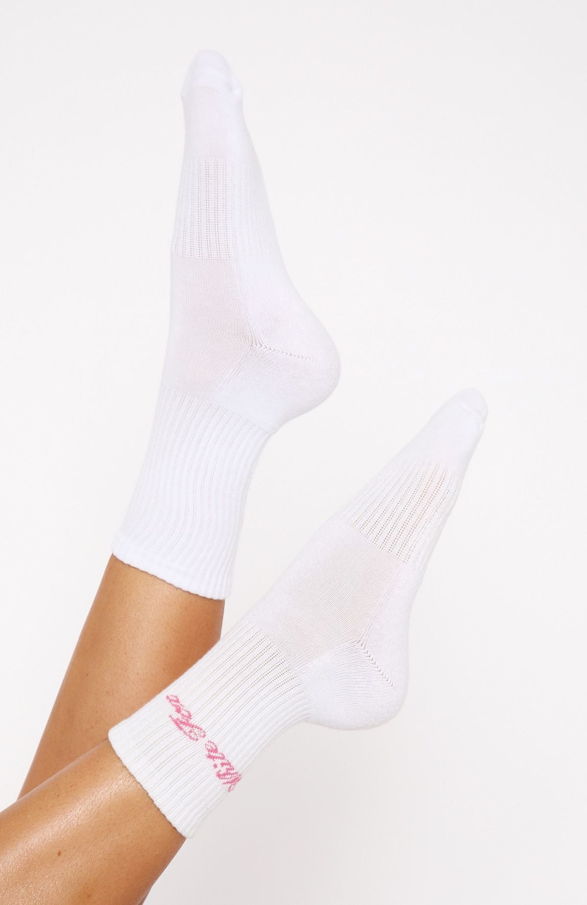 Walk The Same Socks White/Pink