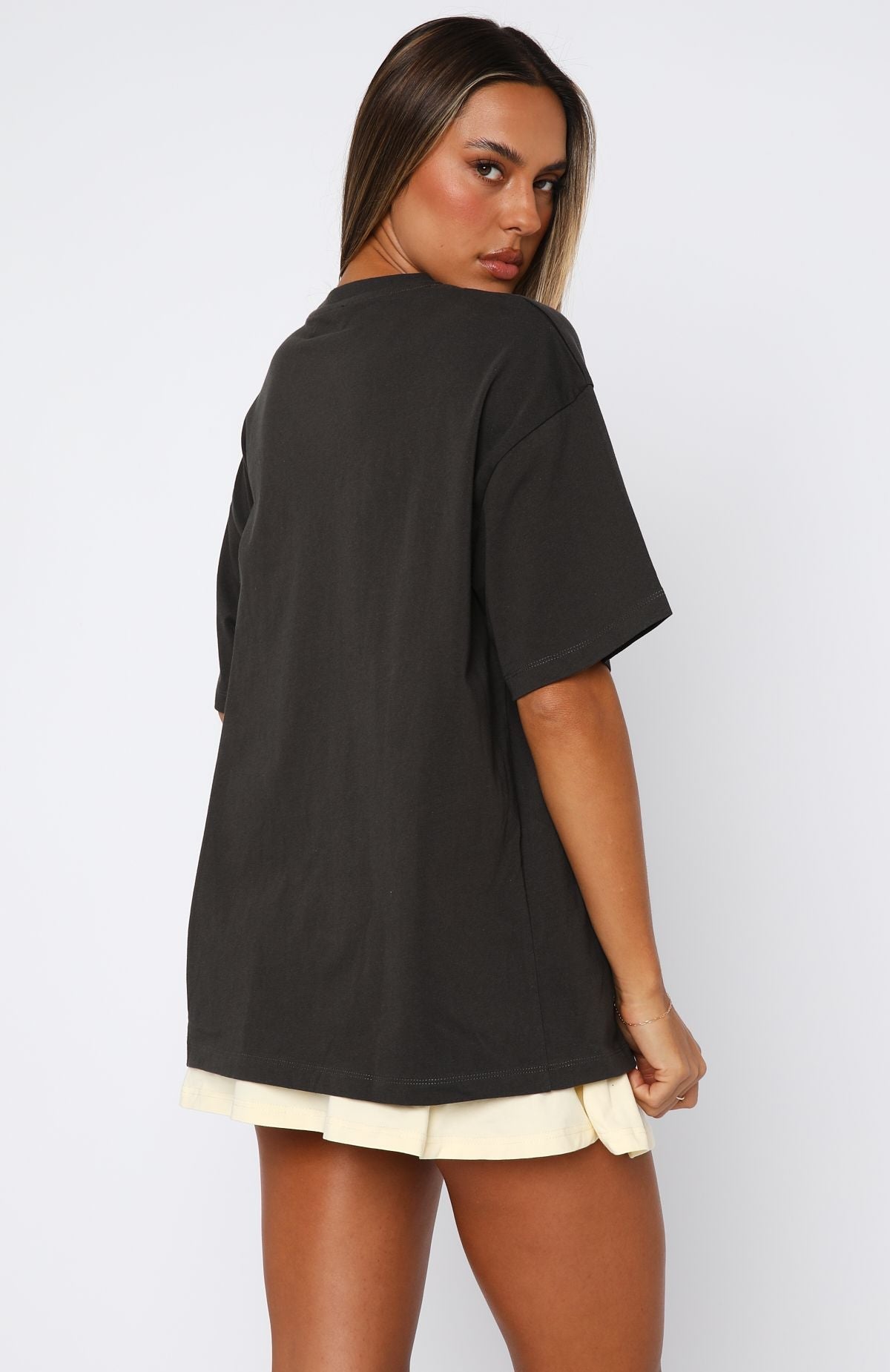 From The Archives Charli Oversized Tee Charcoal