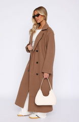 Modern Edge Oversized Coat Caramel