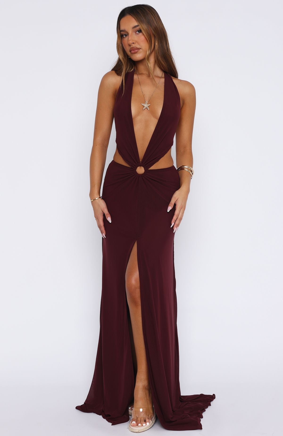 Tuscany Twilight Maxi Dress Plum