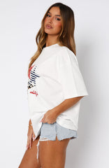Stars In The Sky Oversized Tee White