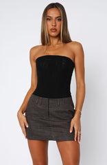 The Right One Mini Skort Charcoal