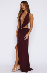 Tuscany Twilight Maxi Dress Plum