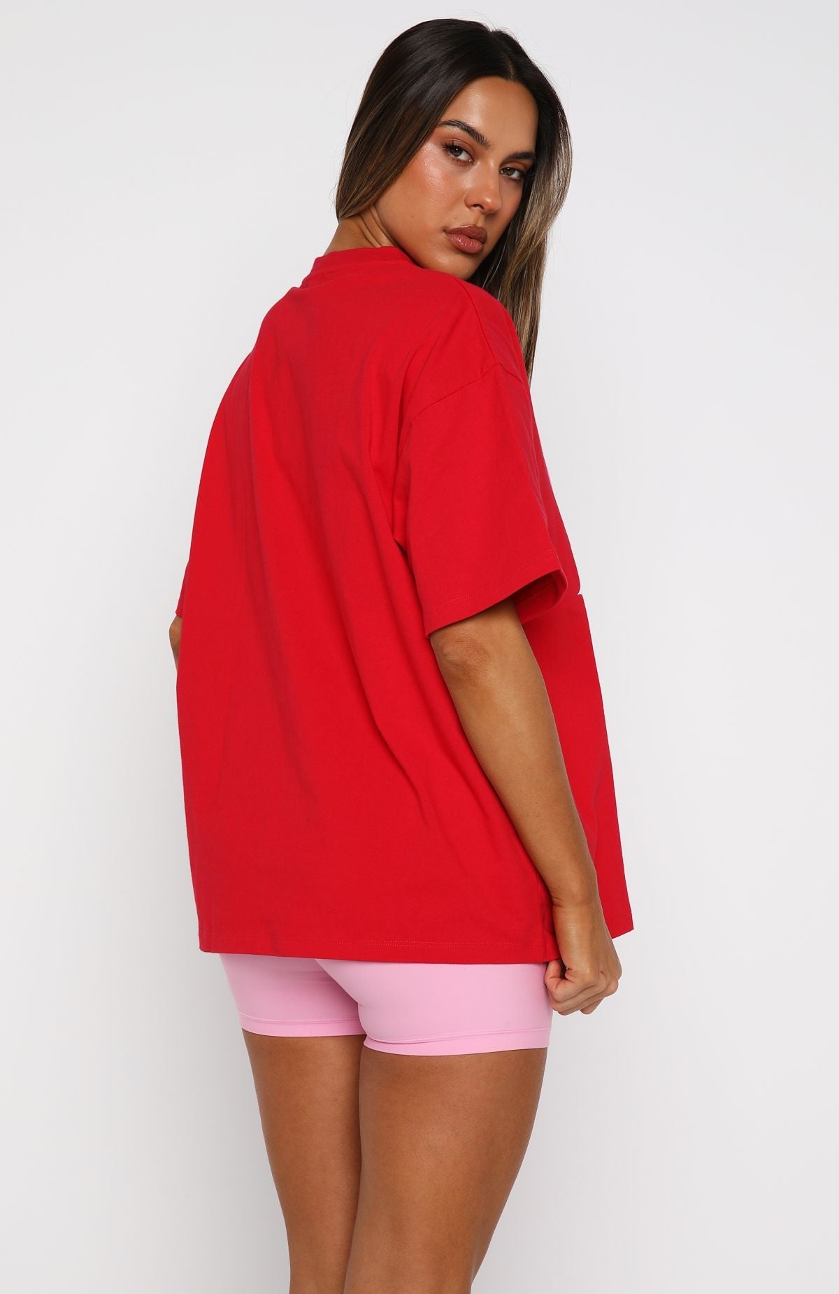 All I Want For Christmas Oversized Tee Red