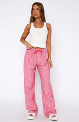 Sweetheart Pyjama Pants Pink Leopard