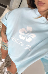 Own Your Glow Oversized Tee Blue