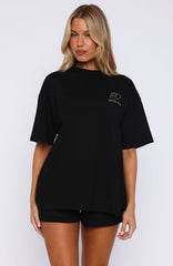 Always Shining Oversized Tee Black