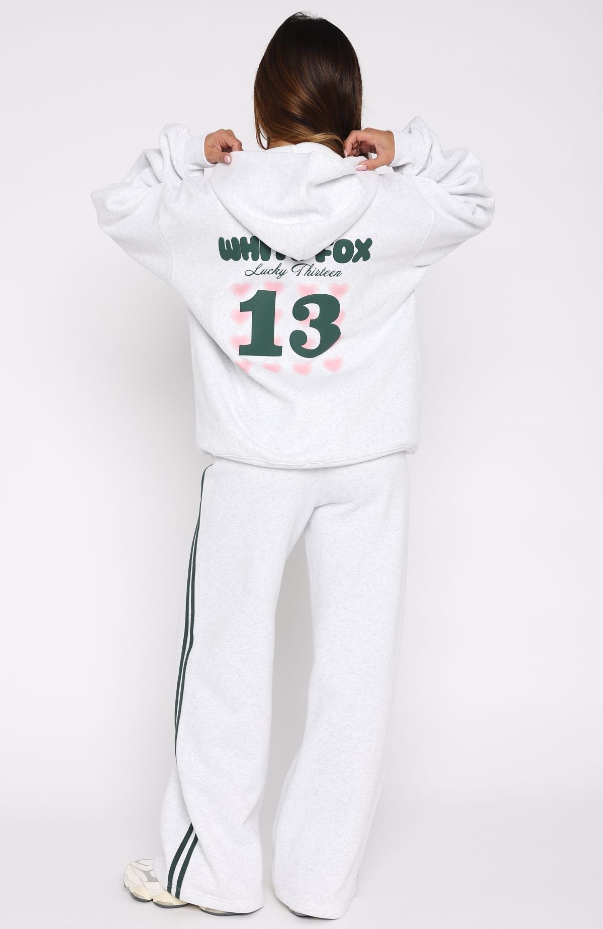 Lucky Thirteen Charise Zip Front Hoodie Grey Marle