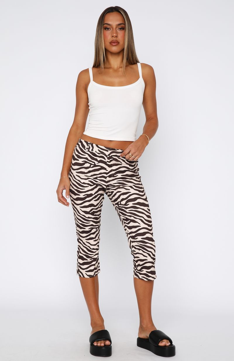 Day For It Capri Pants Zebra