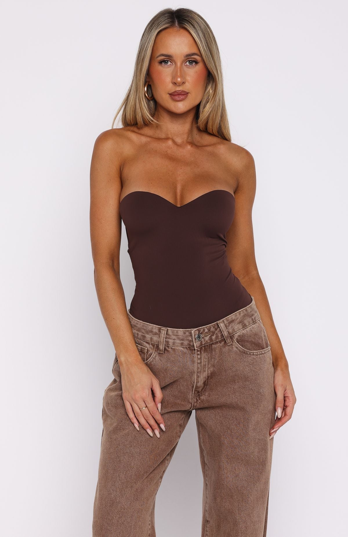 Stuck To You Bodysuit Chocolate