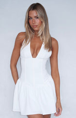 Never Ever Mini Dress White