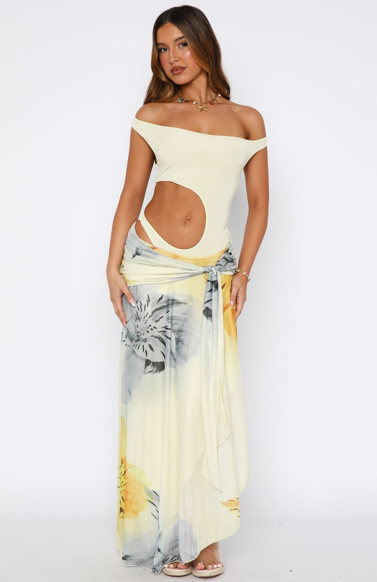 Florence Fling Maxi Dress Lemon Blossom
