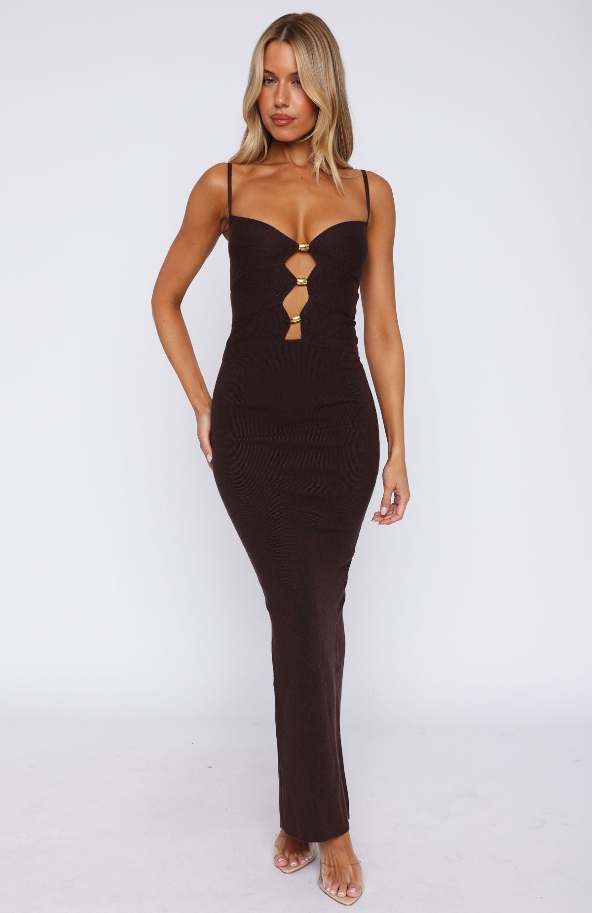 Break It Off Maxi Dress Espresso
