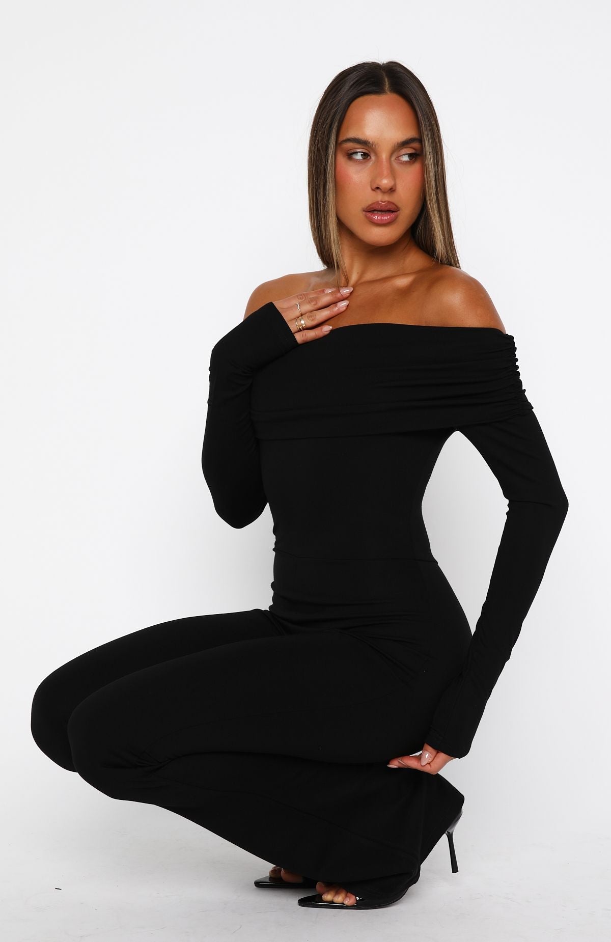For The Girls Long Sleeve Jumpsuit Black