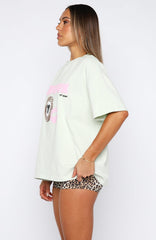 11th Street Concrete Jungle Oversized Tee Iced Matcha