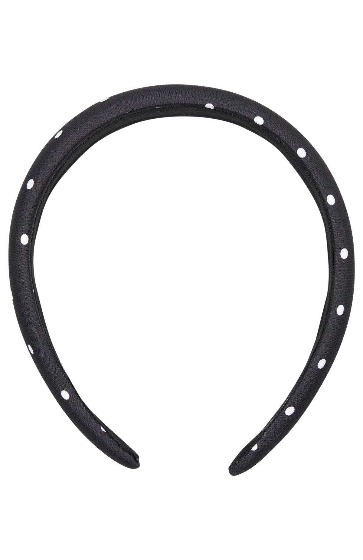 Brantley Headband Black Polka Dot