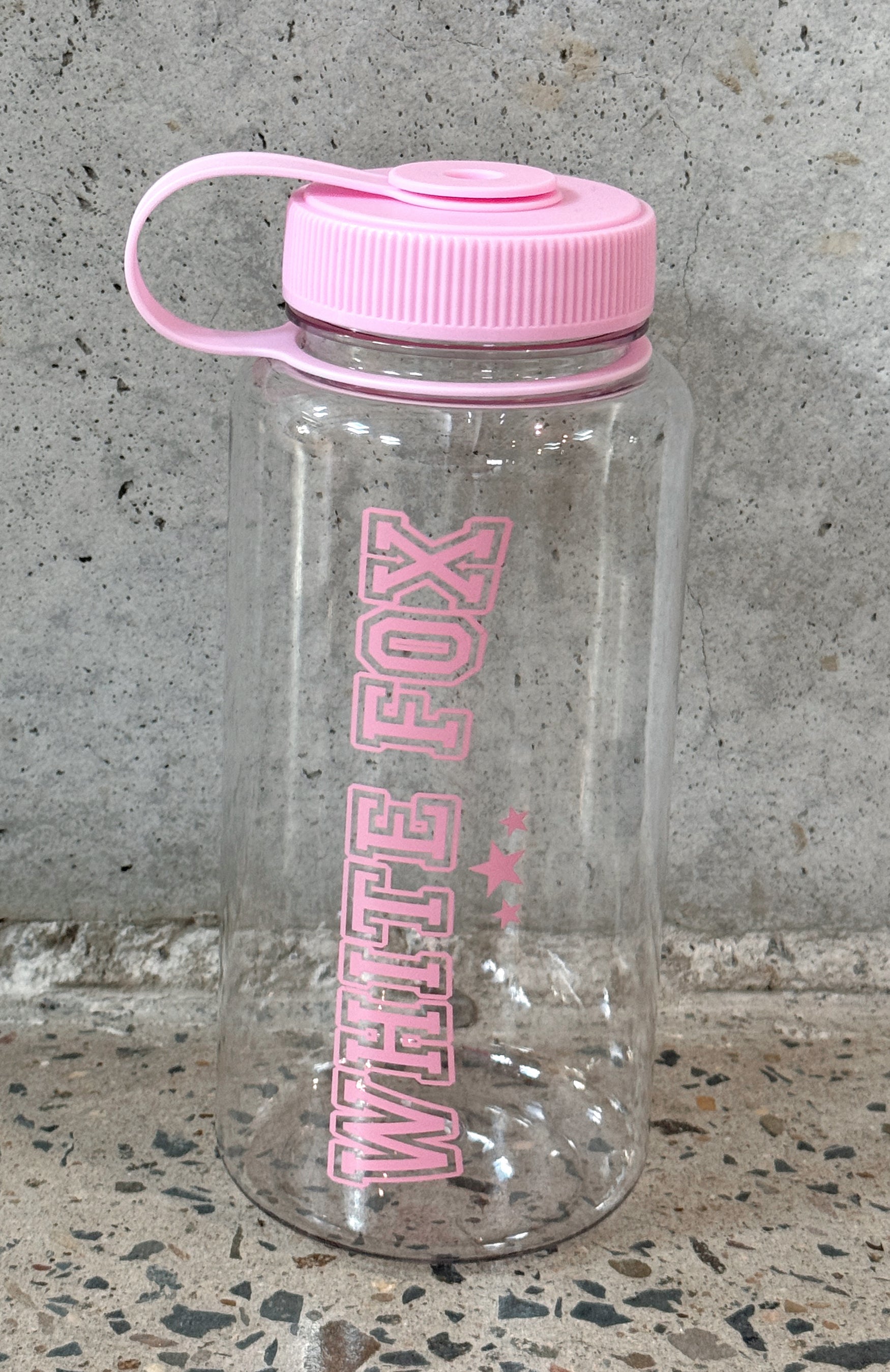 Campus Drink Bottle 1 Litre Clear/Pink