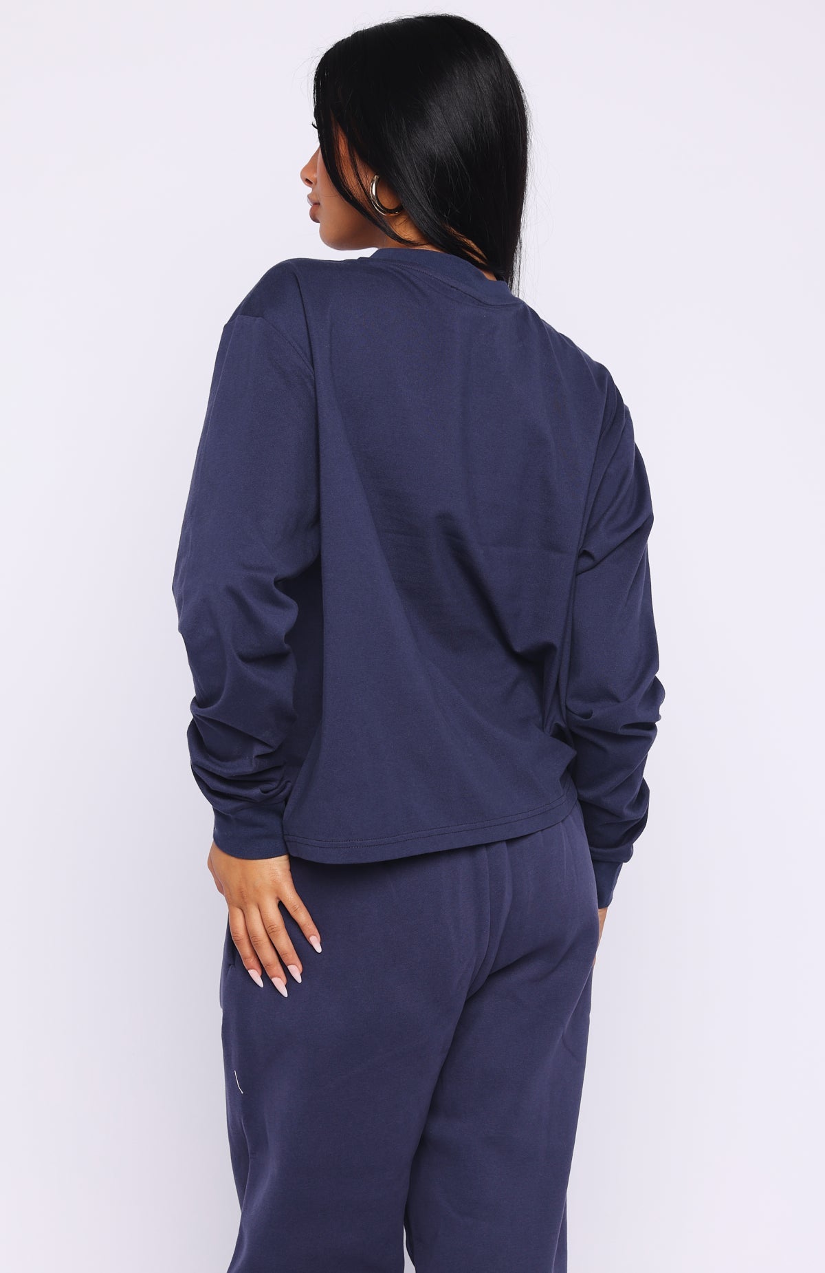 Can't Miss It Long Sleeve Tee Navy