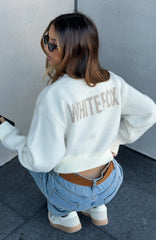 Can't Help Falling Knit Sweater White