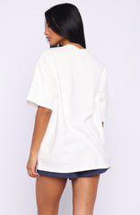Can't Miss It Oversized Tee White