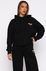 Club 14 Cassie Boxy Hoodie Black