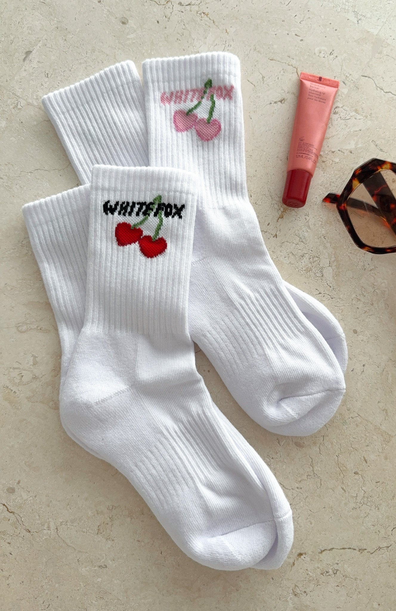 Club 14 Trinity 2 Pack Socks White