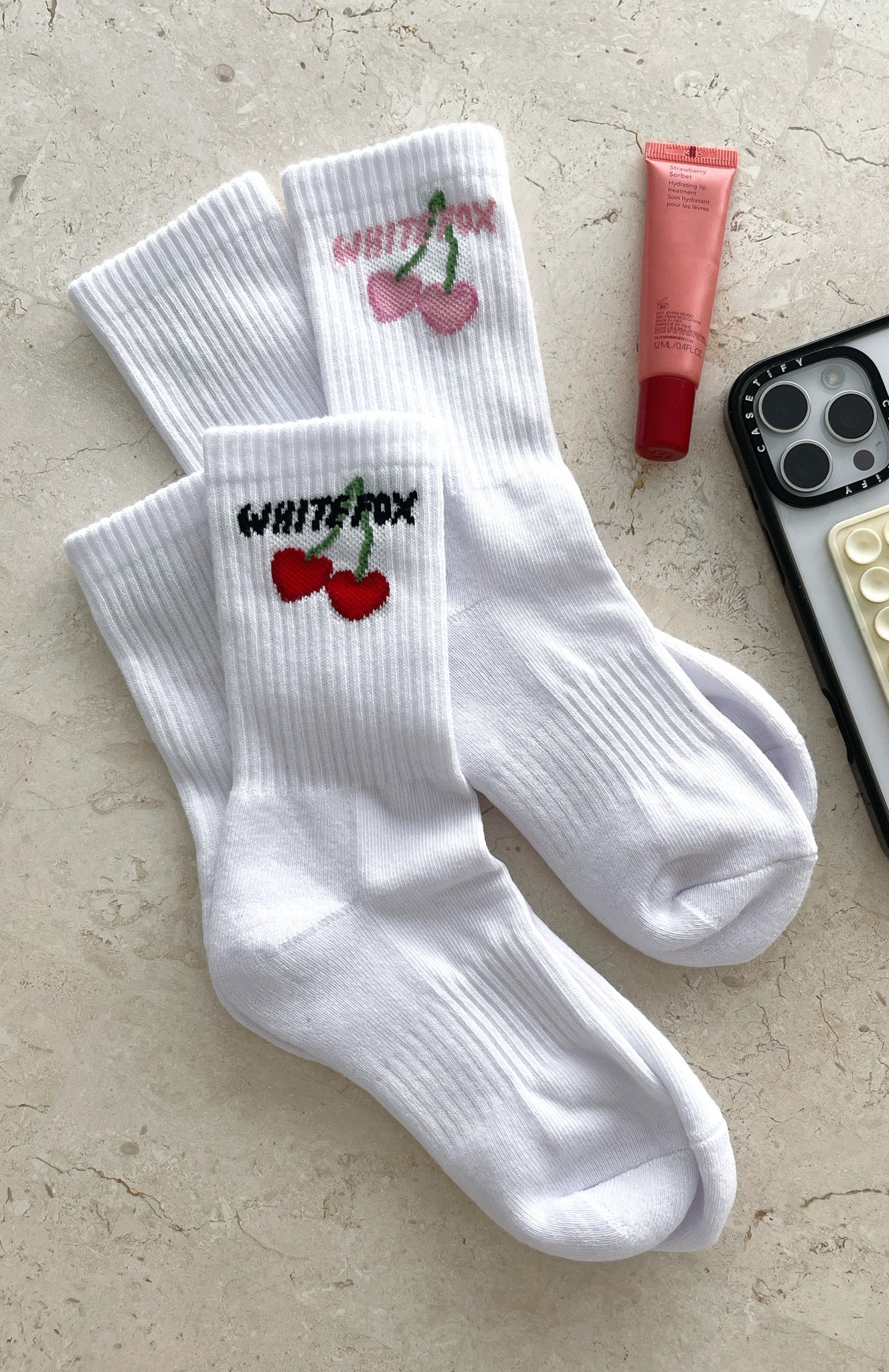 Club 14 Trinity 2 Pack Socks White