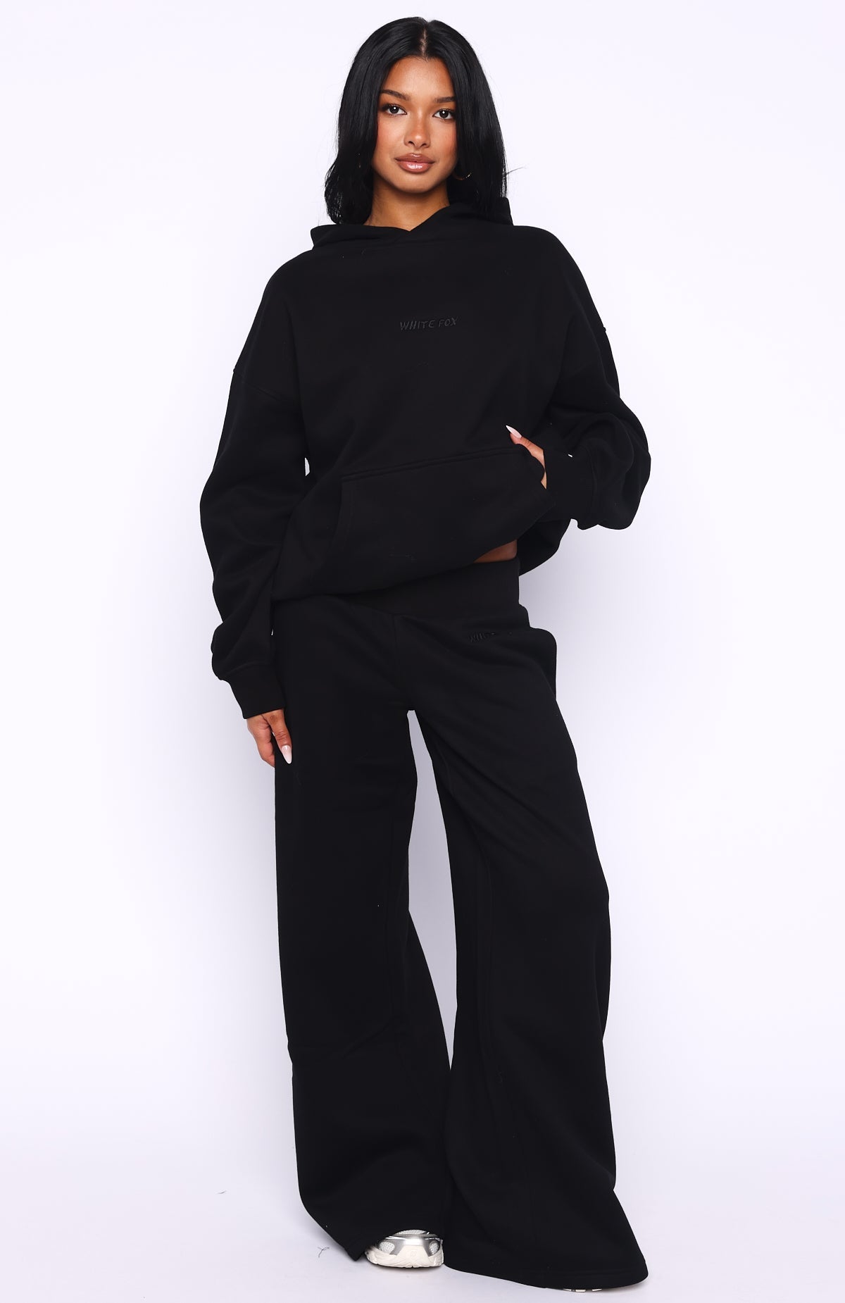 Come A Long Way Oversized Hoodie Black
