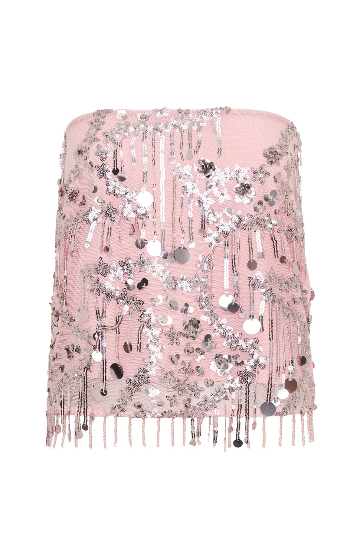 Disco Baby Beaded Mini Skirt Baby Pink