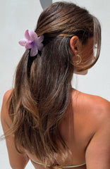 Floral Charm Hair Clip Lilac
