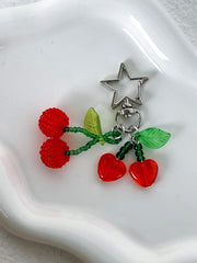 Harrison Key Ring Red Cherry