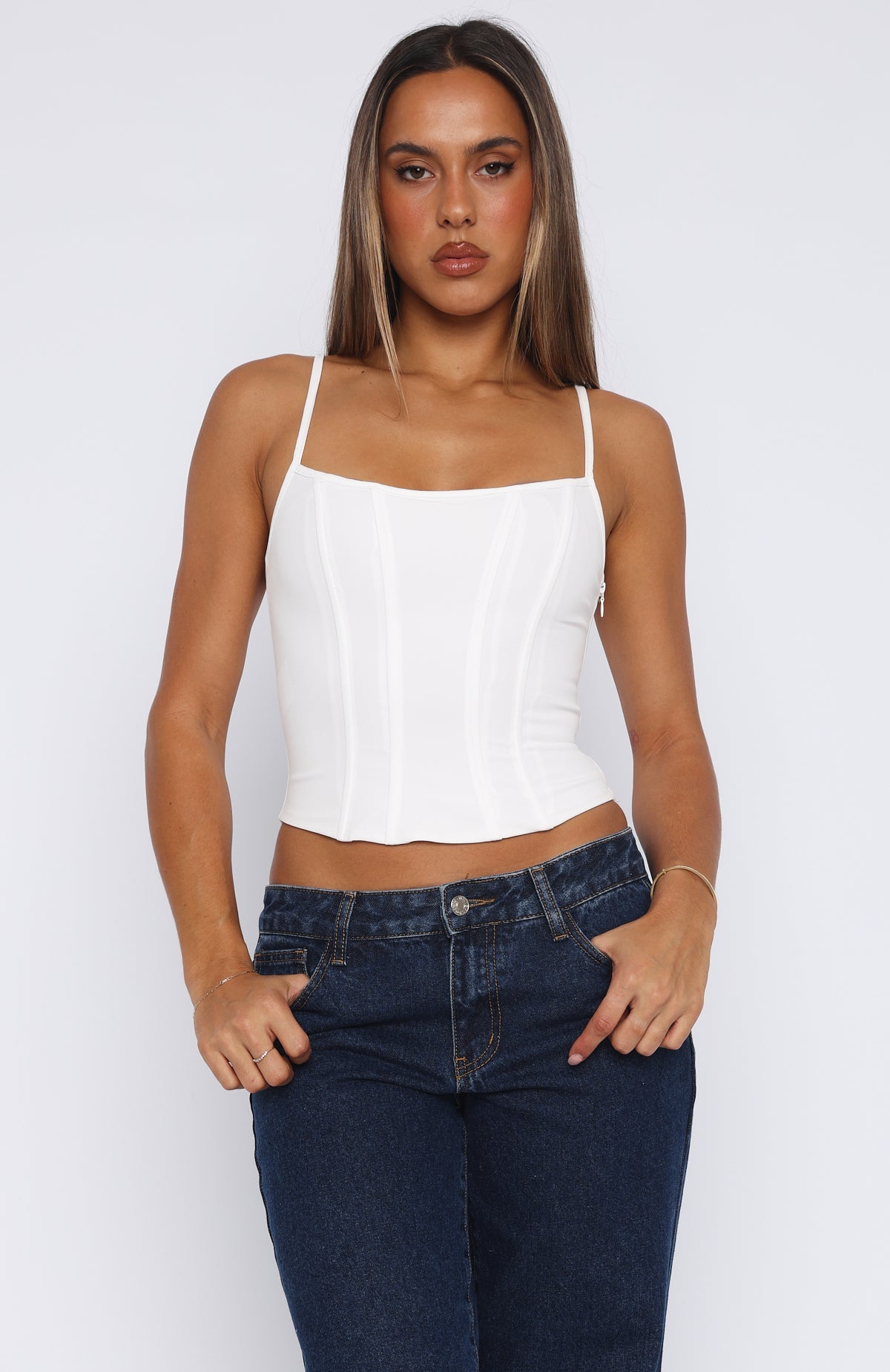 Jealousy Bustier White