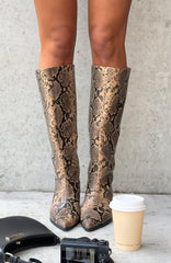 Juliette Knee High Boots Snake