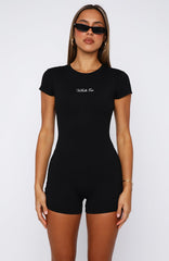 Keep Your Shine Playsuit Black