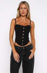 Lost In Paris Bustier Black