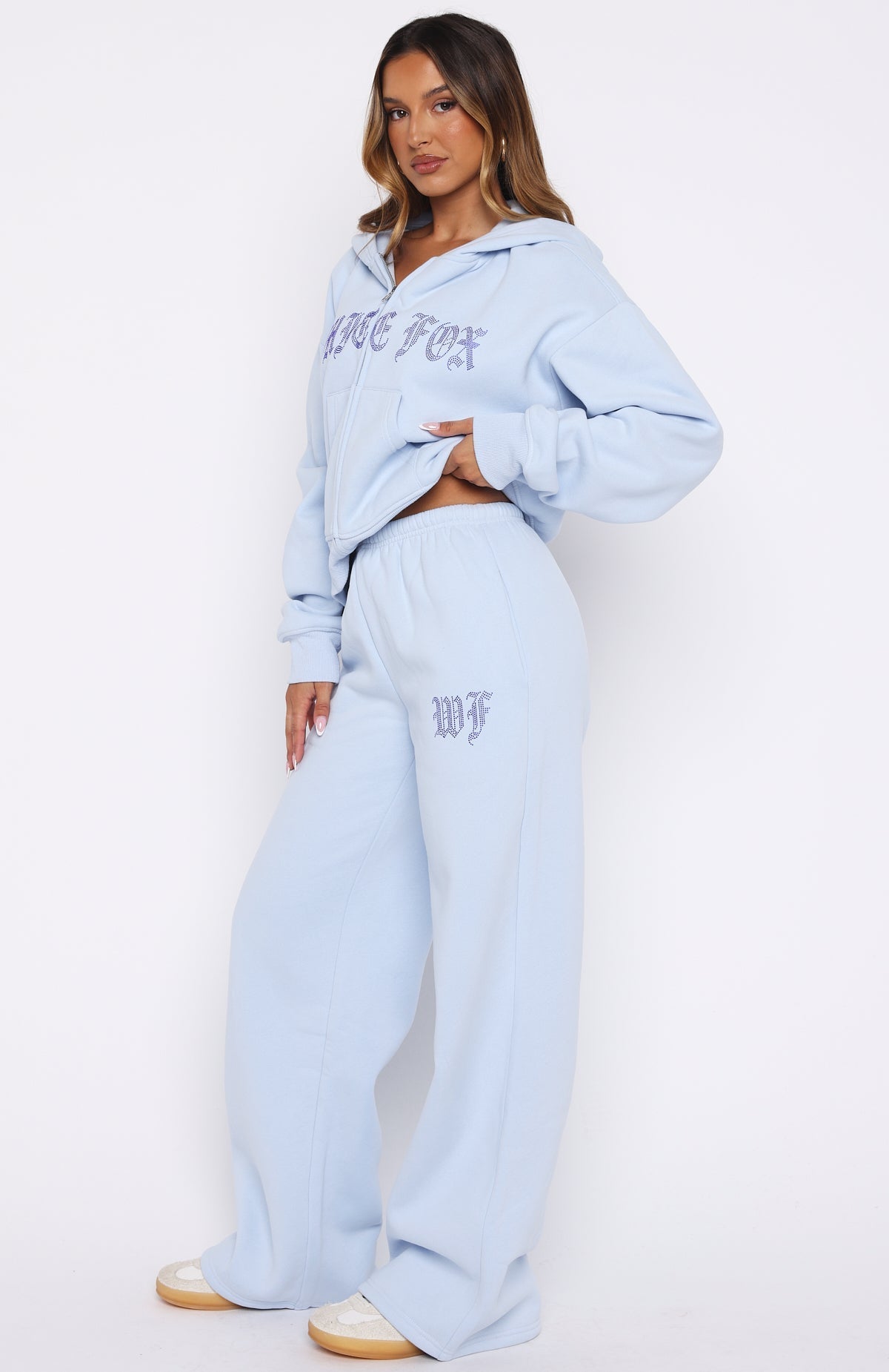 Lucky Ones Wide Leg Sweatpants Baby Blue