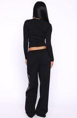 Luxurious Girl Track Pants Black