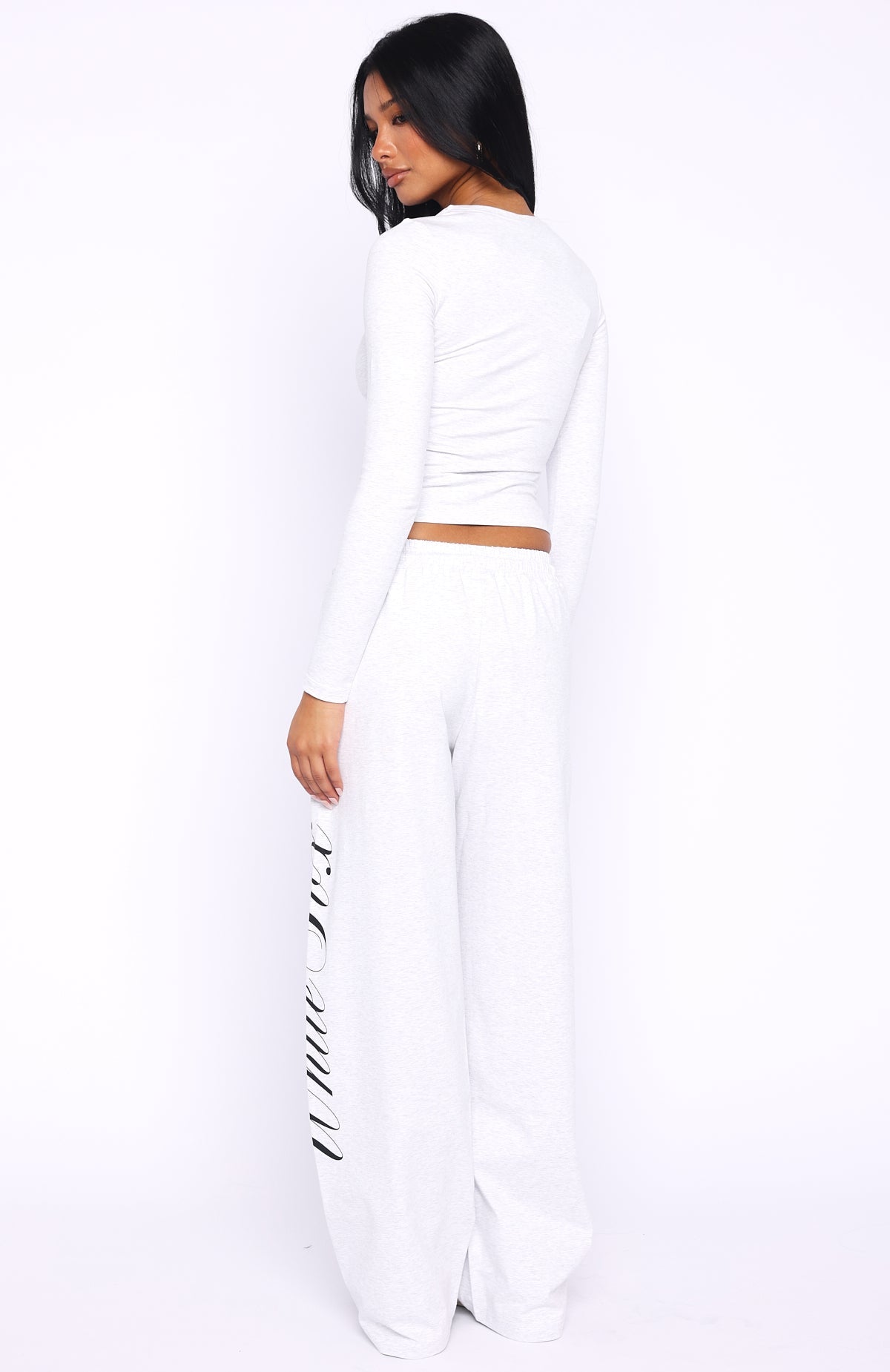 Luxurious Girl Track Pants Grey Marle
