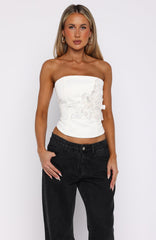 Martini Hour Strapless Bustier Cream