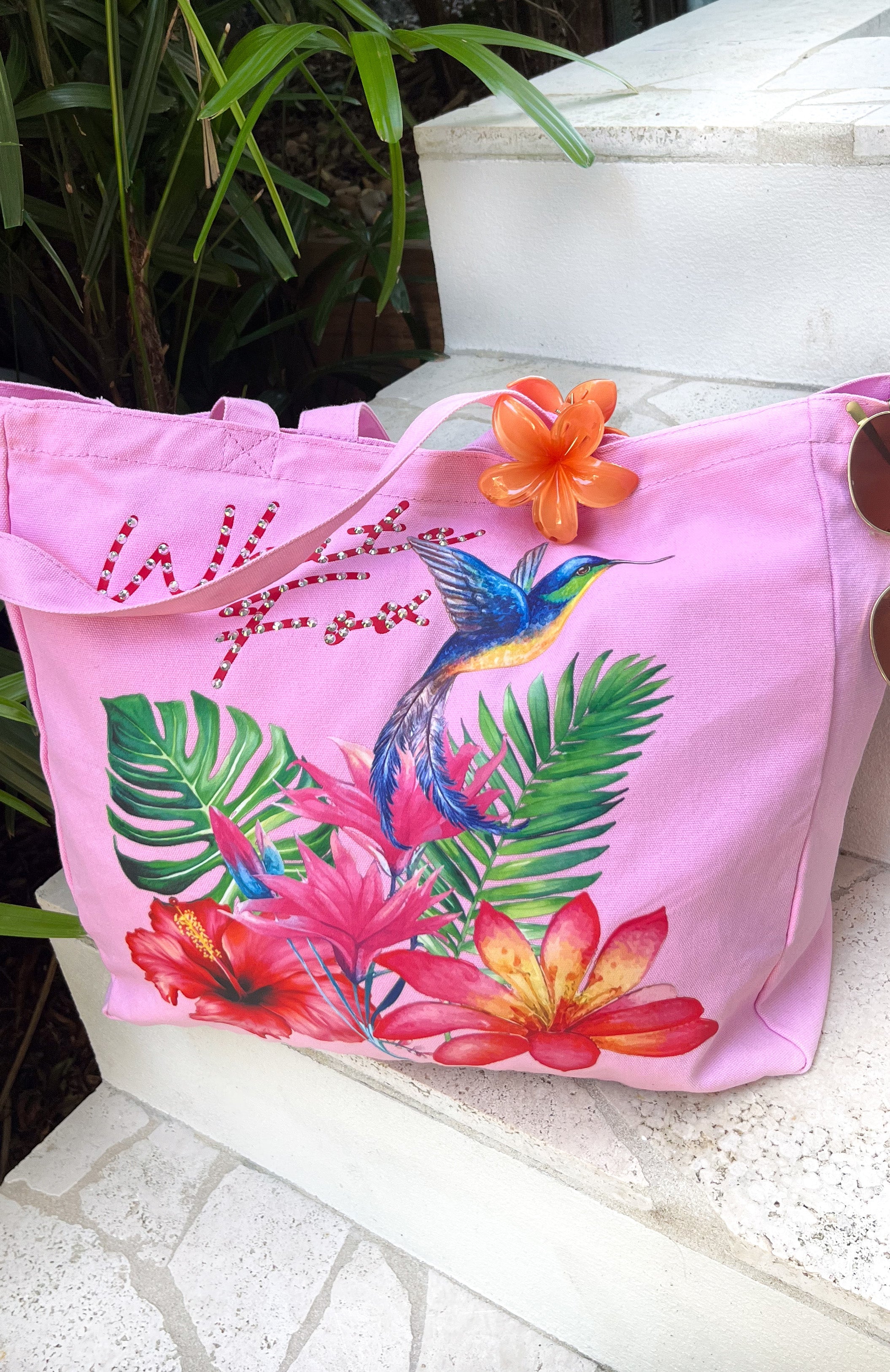 Morning Calm Tote Bag Pink