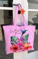 Morning Calm Tote Bag Pink