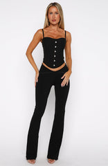Never Leave Me Pants Black