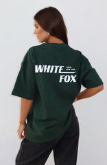 New York Archives Oversized Tee Forest Green