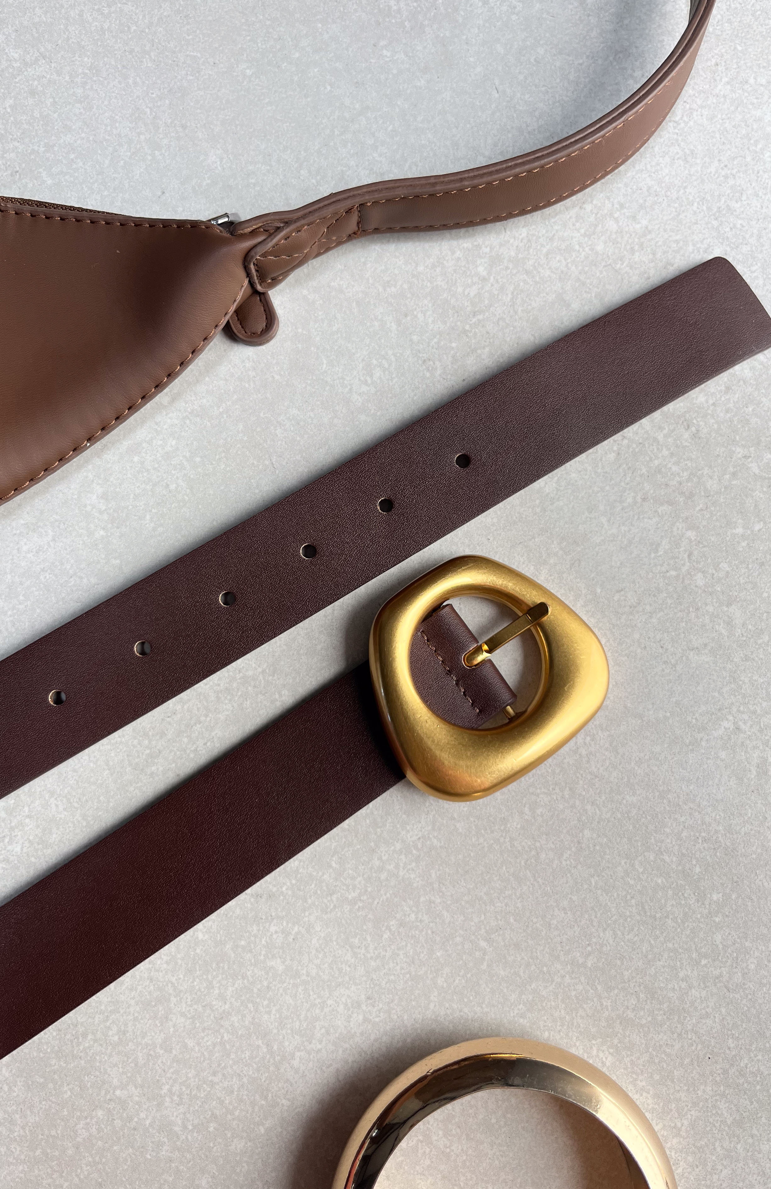 Opal Belt Chocolate/Gold